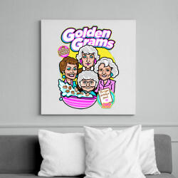 printfashion Granny-díj - Vászonkép - Fehér (6637228)