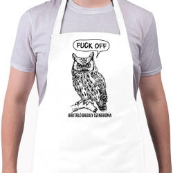 printfashion Irritáló bagoly szindróma - Kötény - Fehér (4905186)