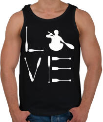printfashion Kajak love - Férfi atléta - Fekete (15919090)