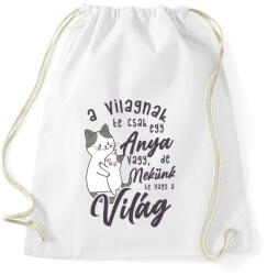 printfashion Nekünk te vagy a világ drk - Sportzsák, Tornazsák - Fehér (4713047)