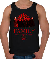 printfashion SUPERNATURAL FAMILY RED - Férfi atléta - Fekete (2991151)