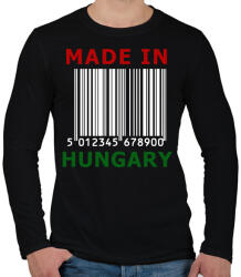 printfashion MADE IN HUNGARY - Férfi hosszú ujjú póló - Fekete (4571472)
