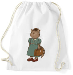 printfashion Vintage macska - Sportzsák, Tornazsák - Fehér (16143304)