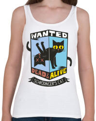 printfashion Schrödinger macskája - élve vagy halva - Női atléta - Fehér (4193449)