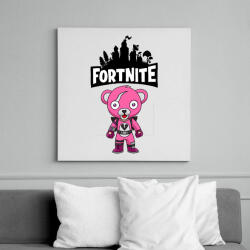 printfashion Fortnite Cuddle team leader - Vászonkép - Fehér (6629918)