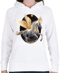 printfashion Táltos paripa - Női kapucnis pulóver - Fehér (14865996)
