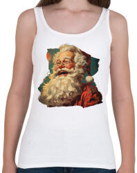 printfashion Retro télapó - Női atléta - Fehér (14908388)