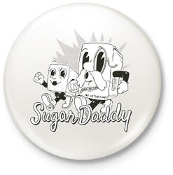 printfashion Sugar Daddy - Kitűző, hűtőmágnes - Fehér (11845851)