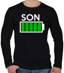 printfashion SON - Férfi hosszú ujjú póló - Fekete (285872)