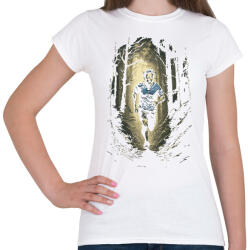 printfashion Erdei futó - Női póló - Fehér (15587005)