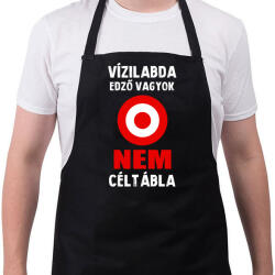 printfashion Vízilabda edző vagyok - Kötény - Fekete (15922916)
