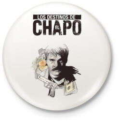 printfashion El Chapo - Kitűző, hűtőmágnes - Fehér (3090004)