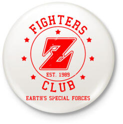 printfashion Dragonball Fighters Z Club - Kitűző, hűtőmágnes - Fehér (3078452)
