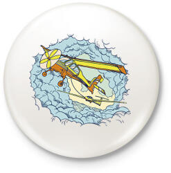 printfashion Repülő - Kitűző, hűtőmágnes - Fehér (6161484)