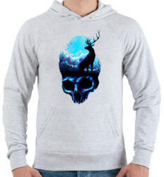 printfashion Erózió - Férfi kapucnis pulóver - Sport szürke (819084)