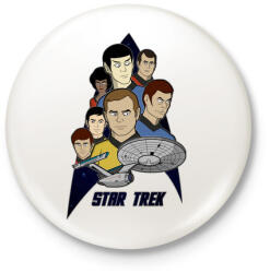 printfashion Star Trek - Kitűző, hűtőmágnes - Fehér (3087476)