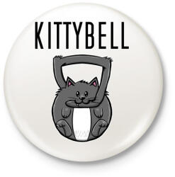 printfashion KittyBell - Kitűző, hűtőmágnes - Fehér (3087831)