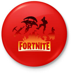 printfashion fortnite logó 2 - Kitűző, hűtőmágnes - Piros (14644511)