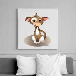 printfashion Gizmócic - Vászonkép - Fehér (6622664)