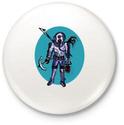 printfashion Deep Diver - Kitűző, hűtőmágnes - Fehér (3079918)