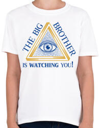 printfashion The big brother is watching you! - Gyerek póló - Fehér (7013093)
