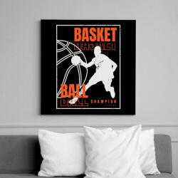 printfashion kosaras - Vászonkép - Fekete (16216000)