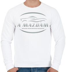 printfashion A mazdám nélkül - Férfi pulóver - Fehér (6124911)