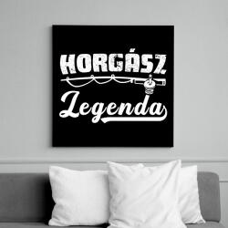 printfashion Horgász legenda - Vászonkép - Fekete (6661003)