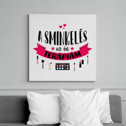 printfashion A sminkelés az én terápiám - Vászonkép - Fehér (8471795)