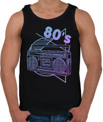 printfashion 80's - Férfi atléta - Fekete (13518867)