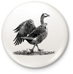 printfashion Liba rajz - Kitűző, hűtőmágnes - Fehér (16692875)