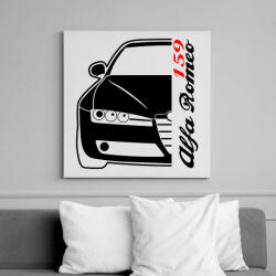 printfashion Alfa Romeo 159 002 - Vászonkép - Fehér (13004321)