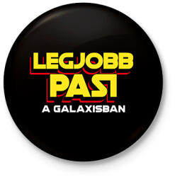 printfashion LEGJOBB PASI A GALAXISBAN - Kitűző, hűtőmágnes - Fekete (11575273)