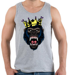 printfashion Gorilla king - Férfi atléta - Sport szürke (2037793)