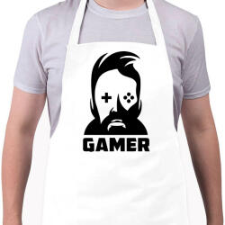 printfashion GAMER - Kötény - Fehér (4902799)