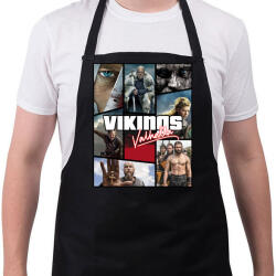 printfashion Vikingek - Kötény - Fekete (5468899)