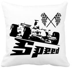 printfashion Formula One Speed F1 - Párnahuzat, Díszpárnahuzat - Fehér (1445346)