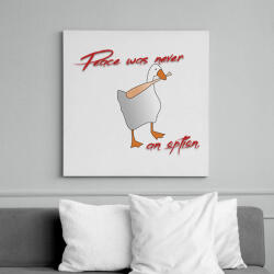 printfashion Peace was never an option - Vászonkép - Fehér (14438309)