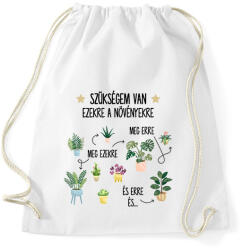 printfashion Szükségem van ezekre - Sportzsák, Tornazsák - Fehér (15495789)