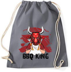 printfashion BBQ king - Sportzsák, Tornazsák - Grafitszürke (3113809)