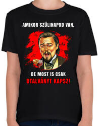 printfashion Szülinapra utalvány - Gyerek póló - Fekete (7698544)