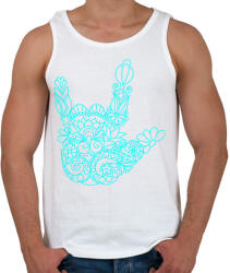 printfashion Love jel - Férfi atléta - Fehér (2297631)