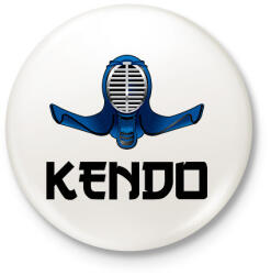 printfashion KENDO - Kitűző, hűtőmágnes - Fehér (9452496)