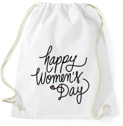 printfashion Happy Woman's Day - Sportzsák, Tornazsák - Fehér (2298323)