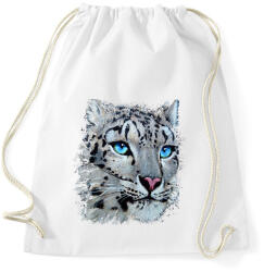 printfashion Hópárduc - kék szemmel - Sportzsák, Tornazsák - Fehér (13232769)