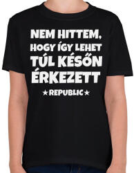 printfashion REPUBLIC - Gyerek póló - Fekete (11354513)