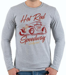 printfashion Utazók - Férfi hosszú ujjú póló - Sport szürke (82178)