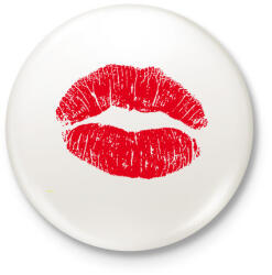 printfashion Csókollak - Kitűző, hűtőmágnes - Fehér (3917114)