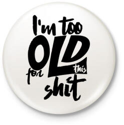 printfashion Shit 1 - Kitűző, hűtőmágnes - Fehér (13393975)