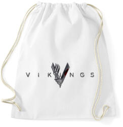 printfashion Vikings logo - Sportzsák, Tornazsák - Fehér (2758586)
